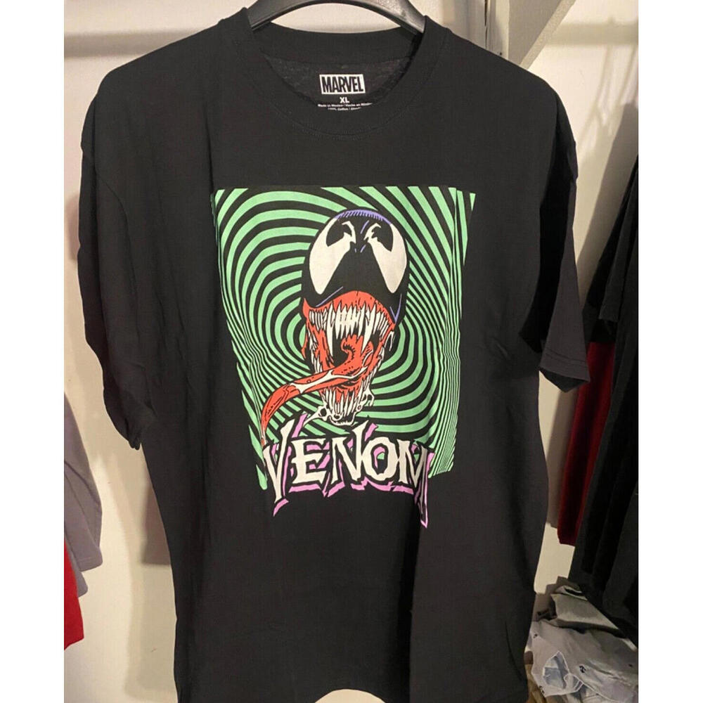 Marvels Venom Graphic T-Shirt Black Size XL, Never Been Worn